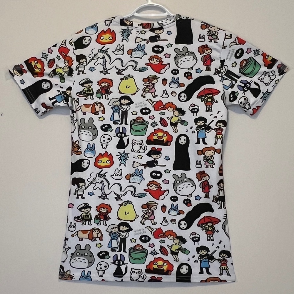 Cute Anime Character All Over Print T-Shirt Size S - Picture 2 of 2